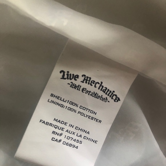 White live Mechanics Bomber Jacket - Picture 11 of 12